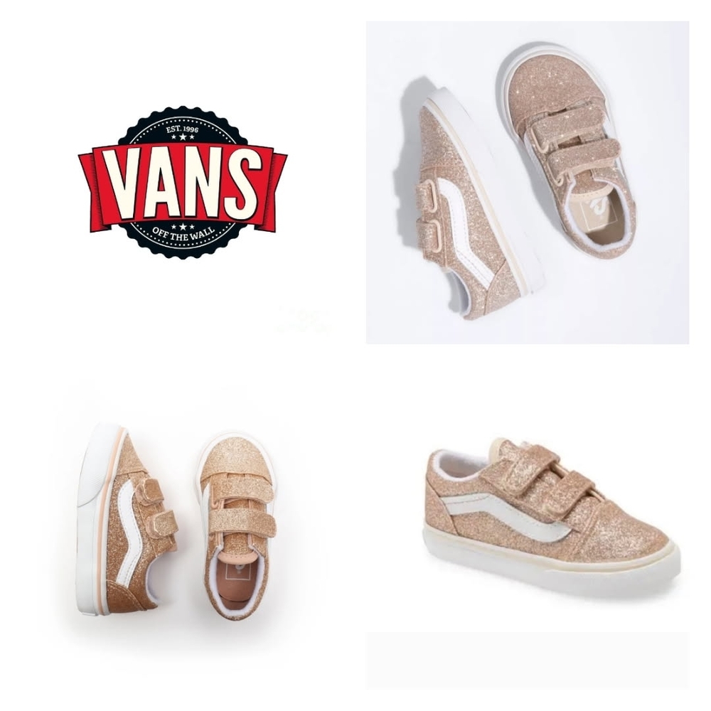Vans Kids Glitter Old Skool Sneakers - Gold